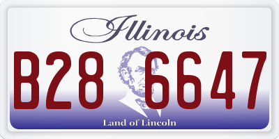 IL license plate B286647