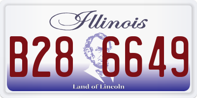 IL license plate B286649