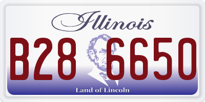 IL license plate B286650