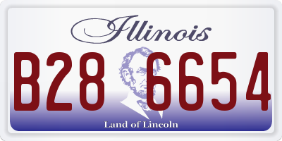 IL license plate B286654