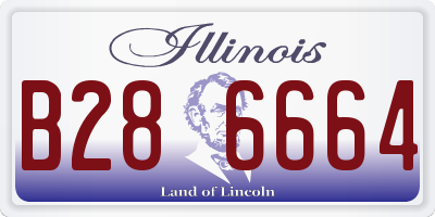 IL license plate B286664
