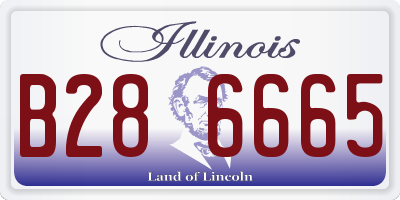 IL license plate B286665