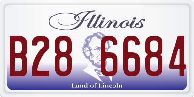 IL license plate B286684