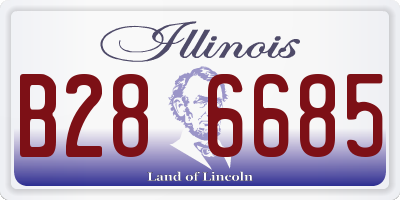 IL license plate B286685