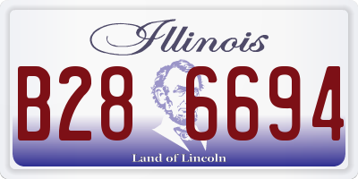 IL license plate B286694