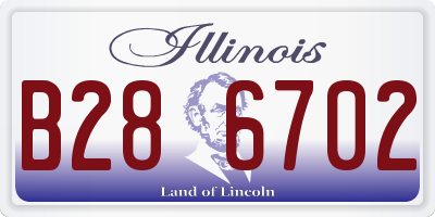 IL license plate B286702