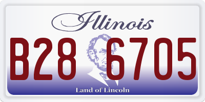 IL license plate B286705