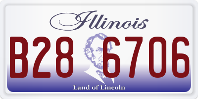 IL license plate B286706