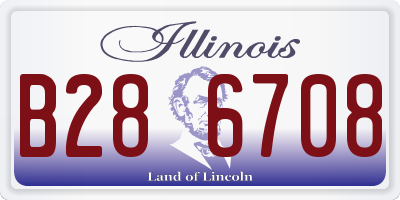 IL license plate B286708
