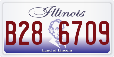 IL license plate B286709
