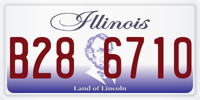 IL license plate B286710