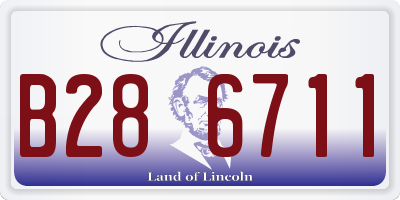 IL license plate B286711