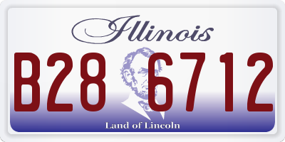 IL license plate B286712