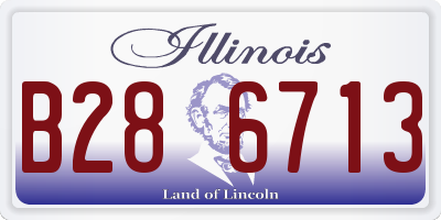 IL license plate B286713