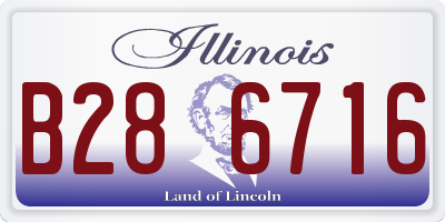 IL license plate B286716