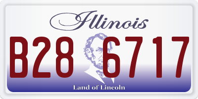 IL license plate B286717
