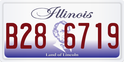 IL license plate B286719