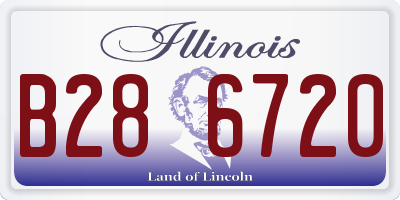 IL license plate B286720