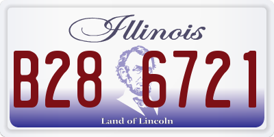 IL license plate B286721