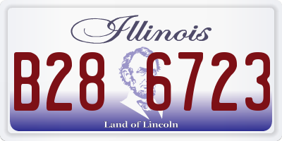 IL license plate B286723
