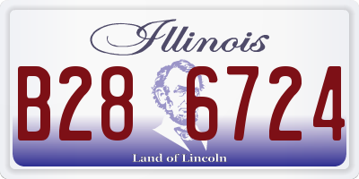 IL license plate B286724