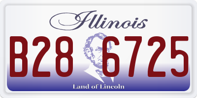 IL license plate B286725