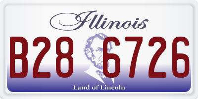 IL license plate B286726