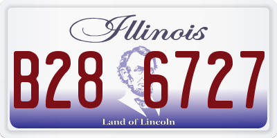 IL license plate B286727
