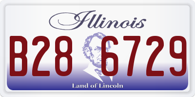 IL license plate B286729
