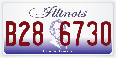 IL license plate B286730