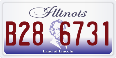 IL license plate B286731