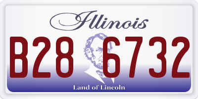 IL license plate B286732