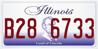 IL license plate B286733