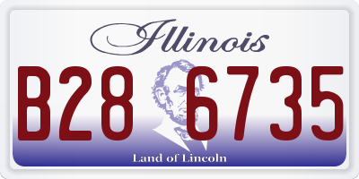 IL license plate B286735