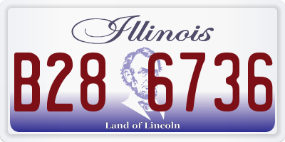 IL license plate B286736