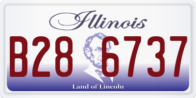 IL license plate B286737