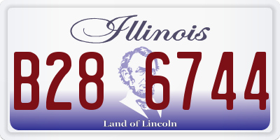IL license plate B286744