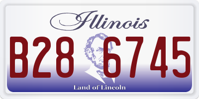 IL license plate B286745