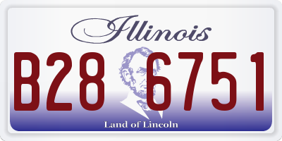 IL license plate B286751
