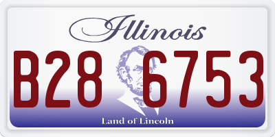 IL license plate B286753