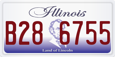 IL license plate B286755