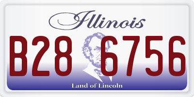 IL license plate B286756