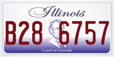 IL license plate B286757