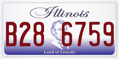 IL license plate B286759