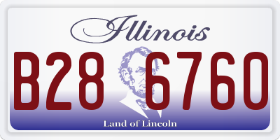 IL license plate B286760