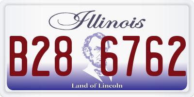 IL license plate B286762