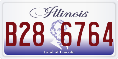 IL license plate B286764