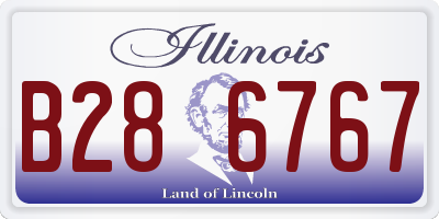 IL license plate B286767