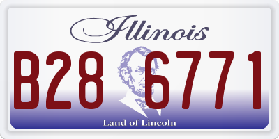 IL license plate B286771