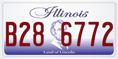 IL license plate B286772